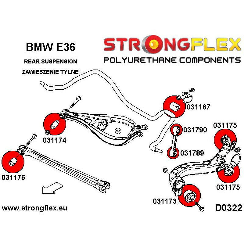 031173A Strongflex BMW rear knuckles