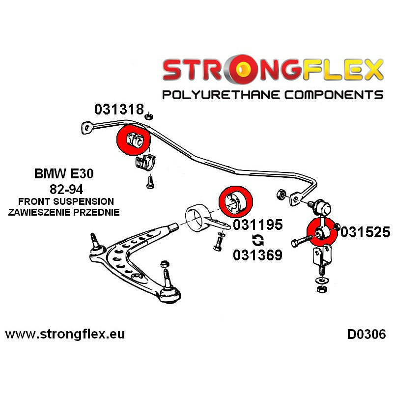 031195A Strongflex Front Arms (Center)