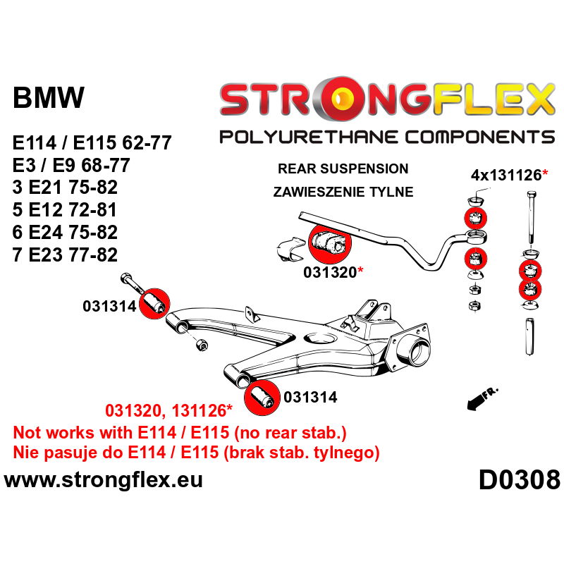 Strongflex 031314A Rear Knuckles