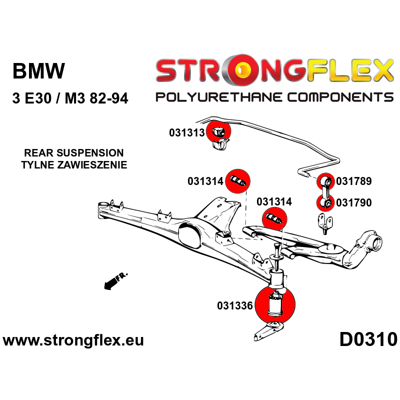 Strongflex 031314A Manguetas Traseras