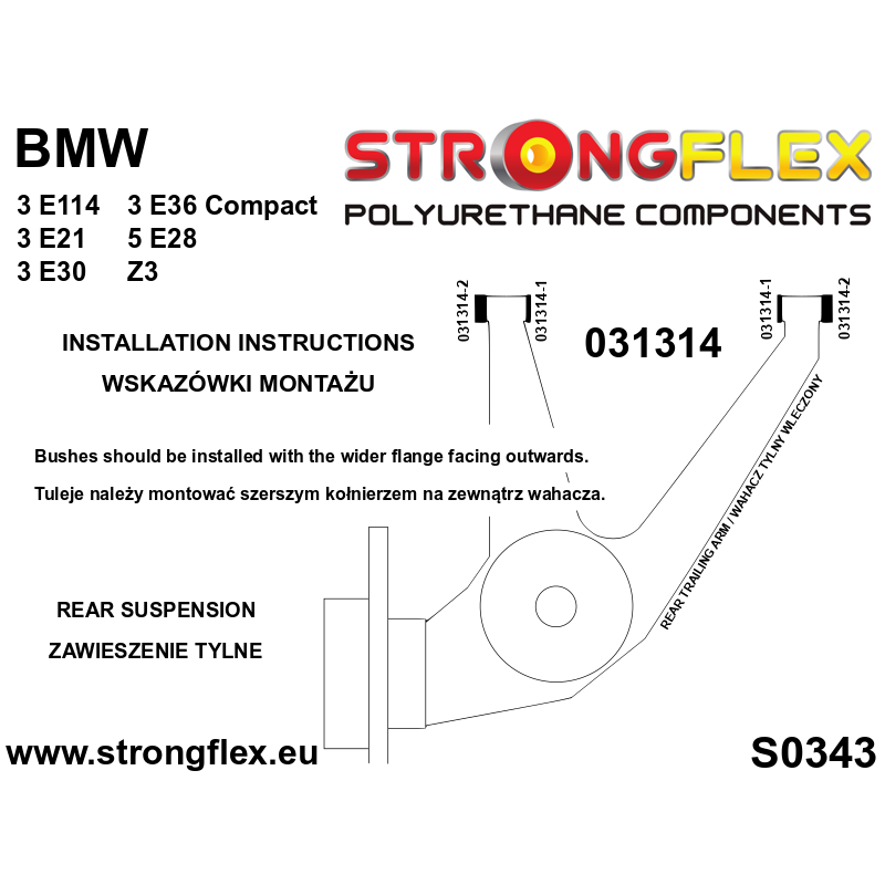 Strongflex 031314A Rear Knuckles