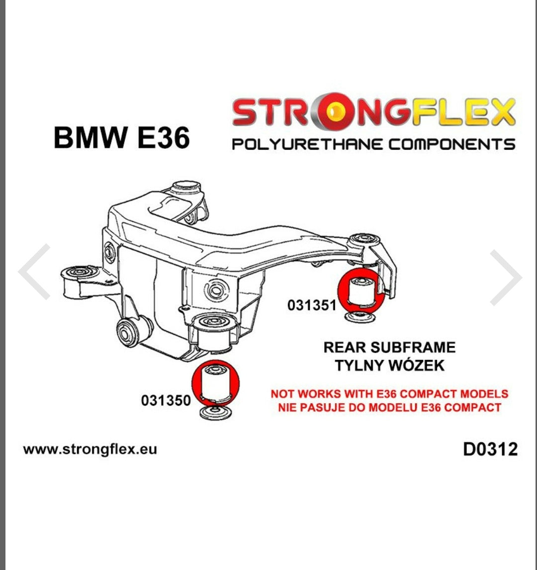 kit trasero bmw e36 Strongflex