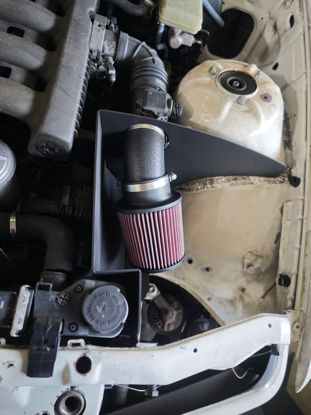 BMW e36 Cold Air Intake Heat Wall