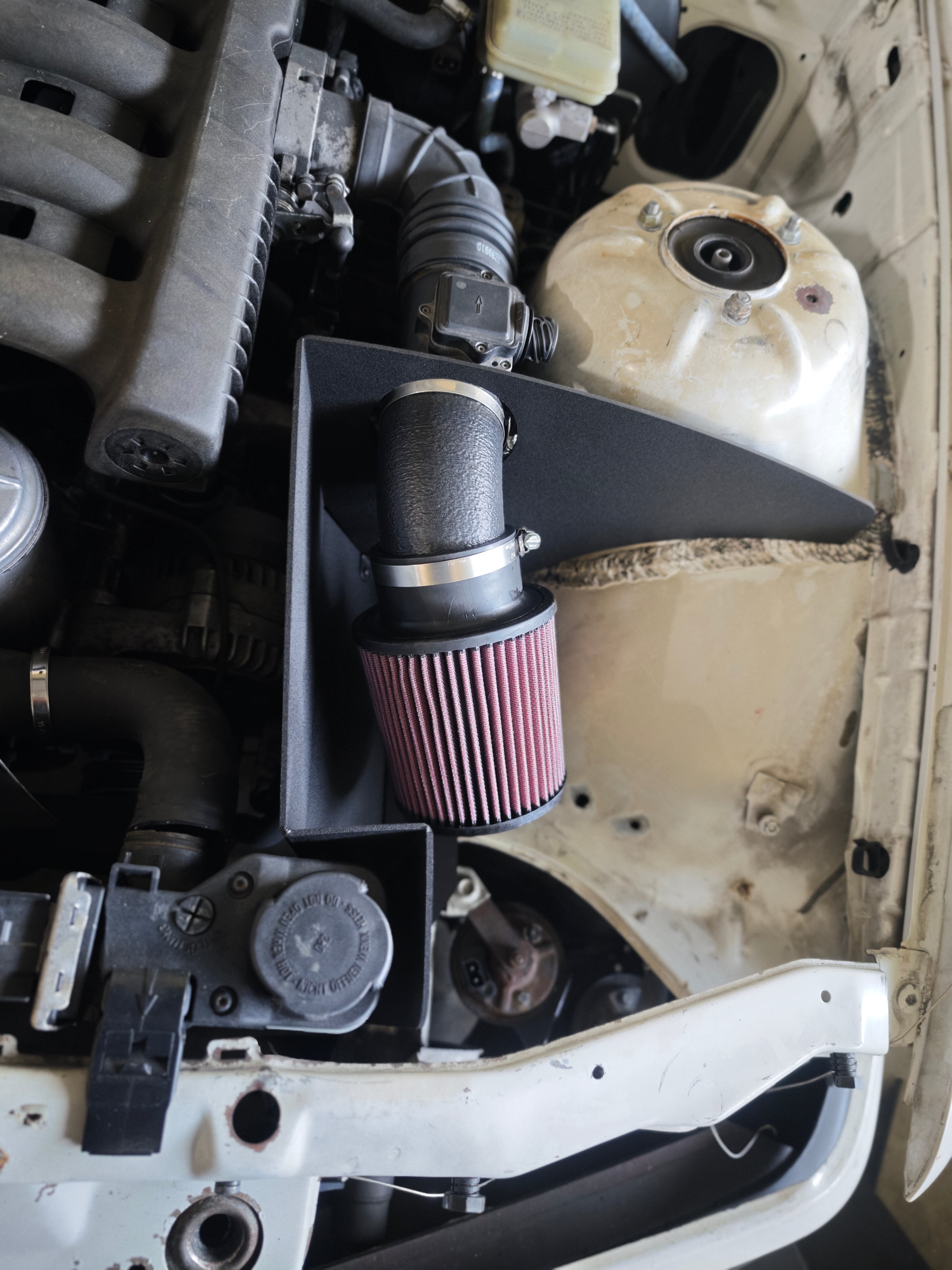 BMW e36 Cold Air Intake Heat Wall
