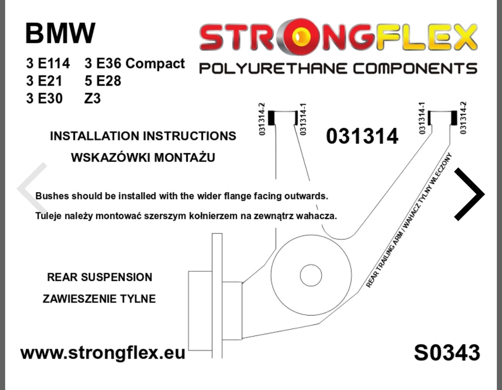 Strongflex kit completo e36 Compact 036108A