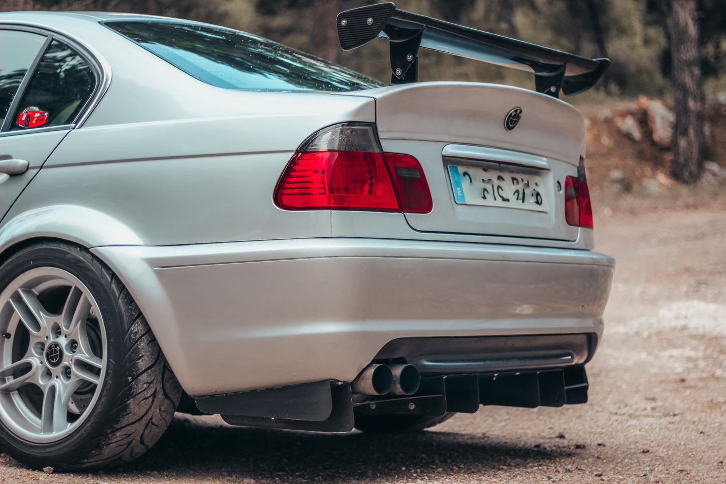 Rear diffuser for bmw E46