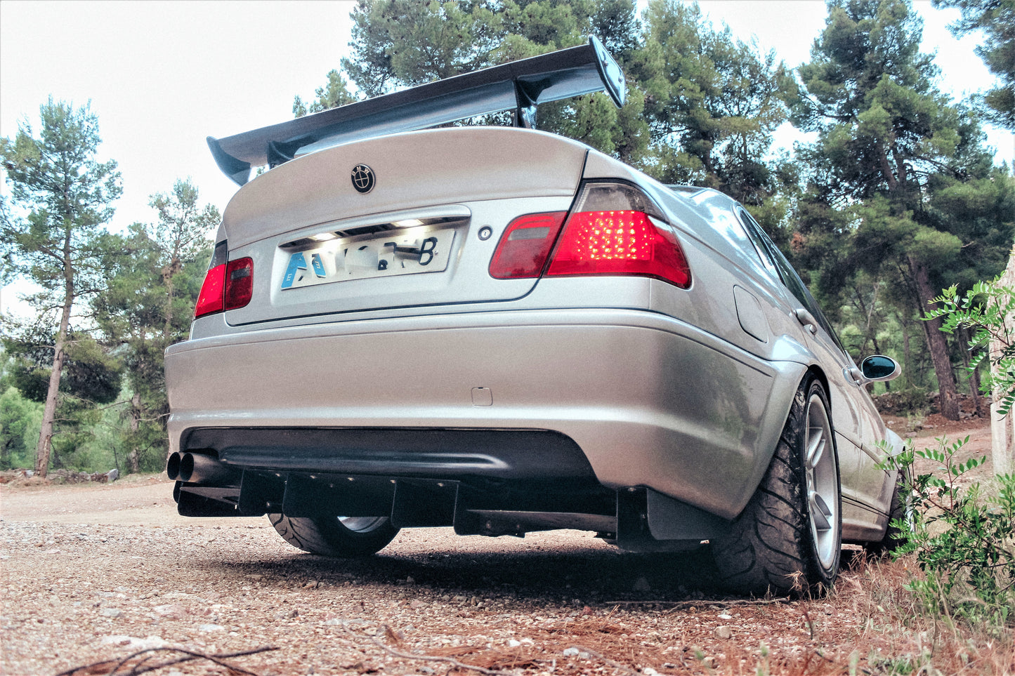 Rear diffuser for bmw E46