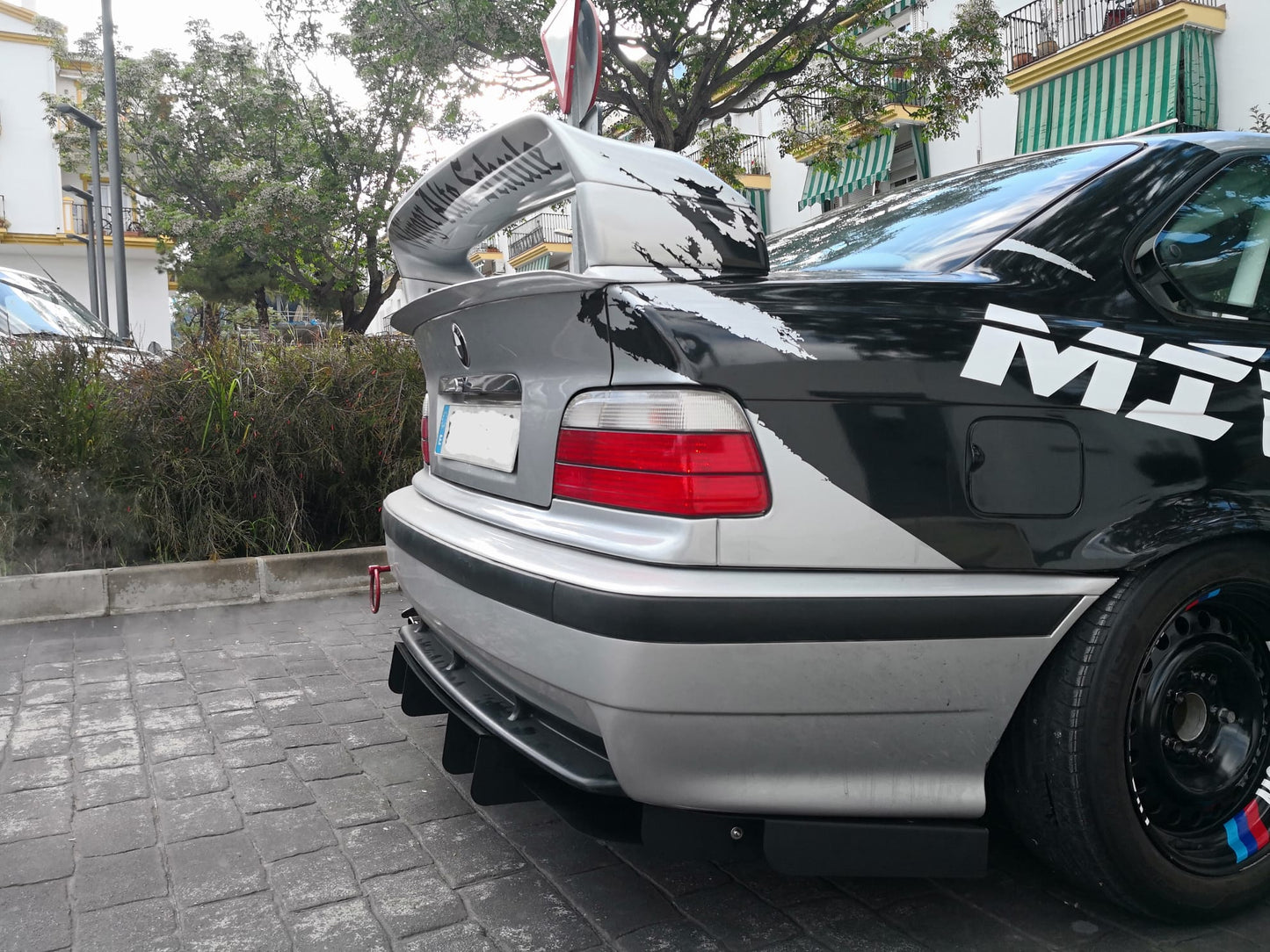 Rear diffuser for bmw E36