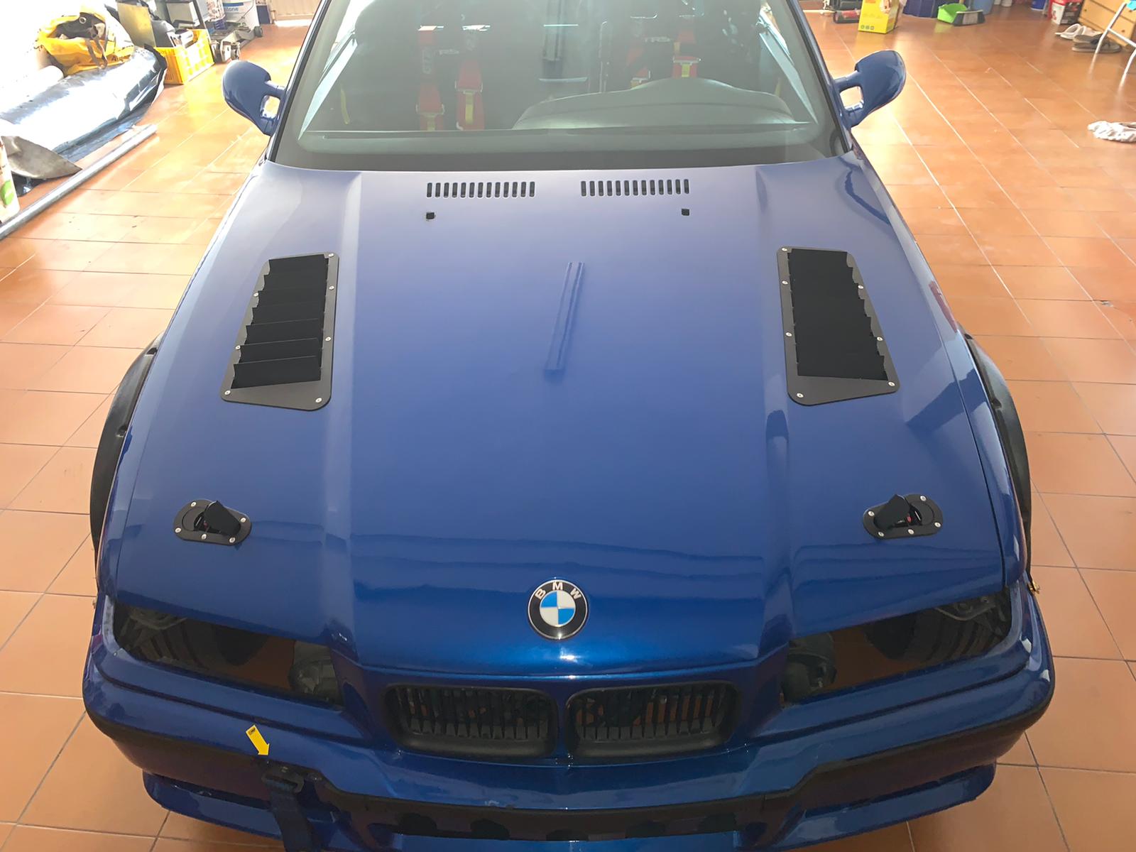 Metal Steel Hood Vents For BMW E36 - Rivet-On