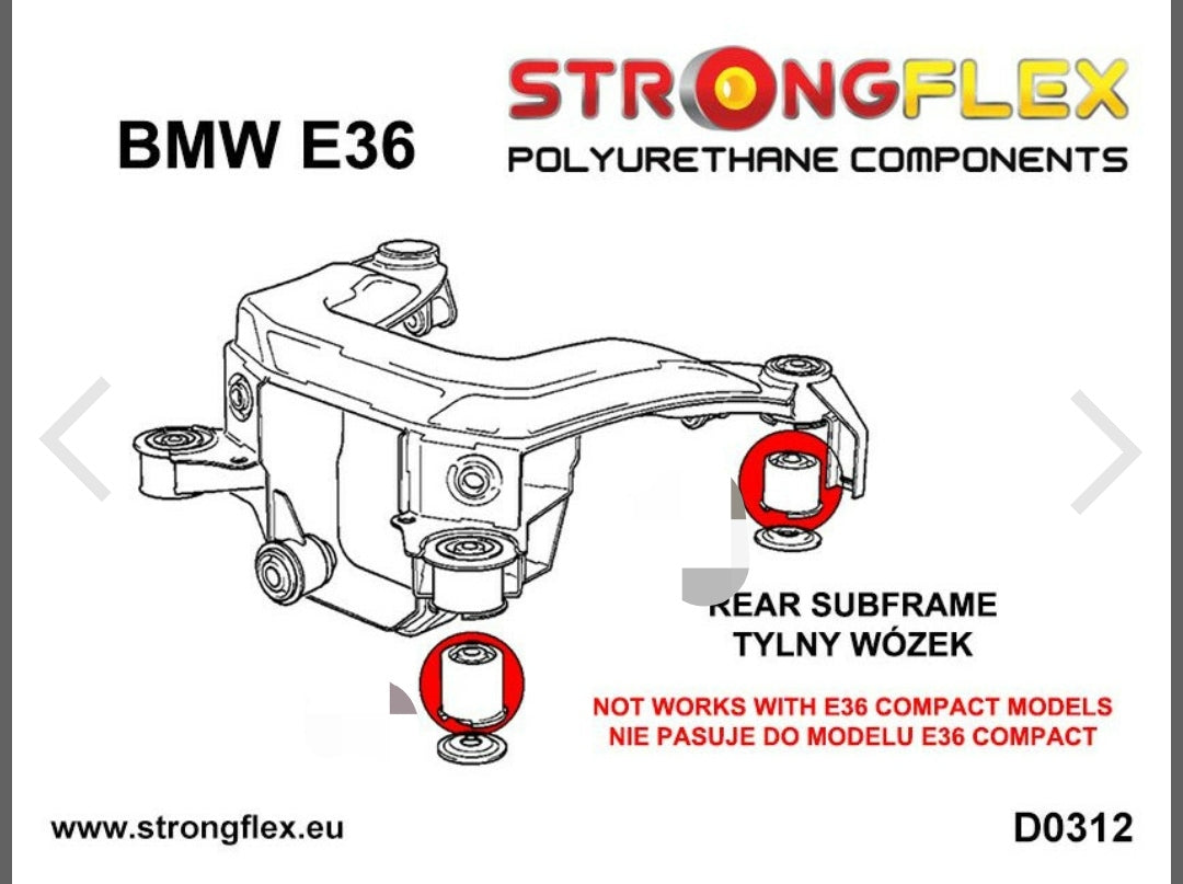 036107A Strongflex puente trasero bmw e36